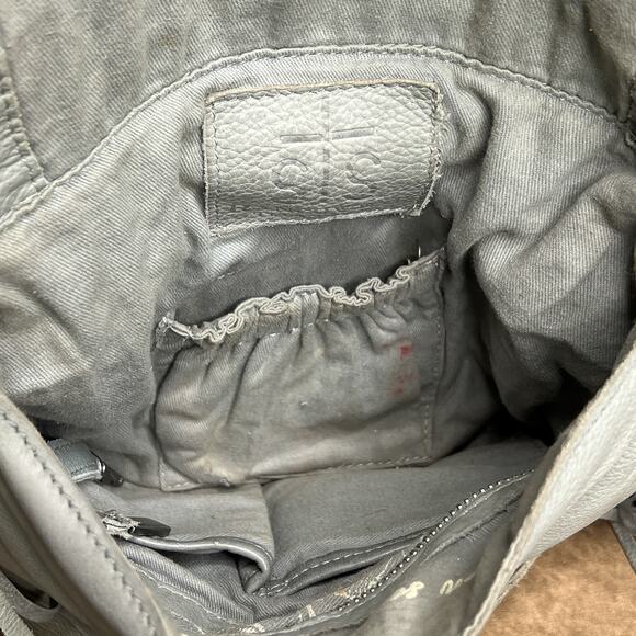 STS Ranch Daydreamer Crossbody Bag Fringe Green Gray Leather Western Rodeo Folk - Picture 6 of 16